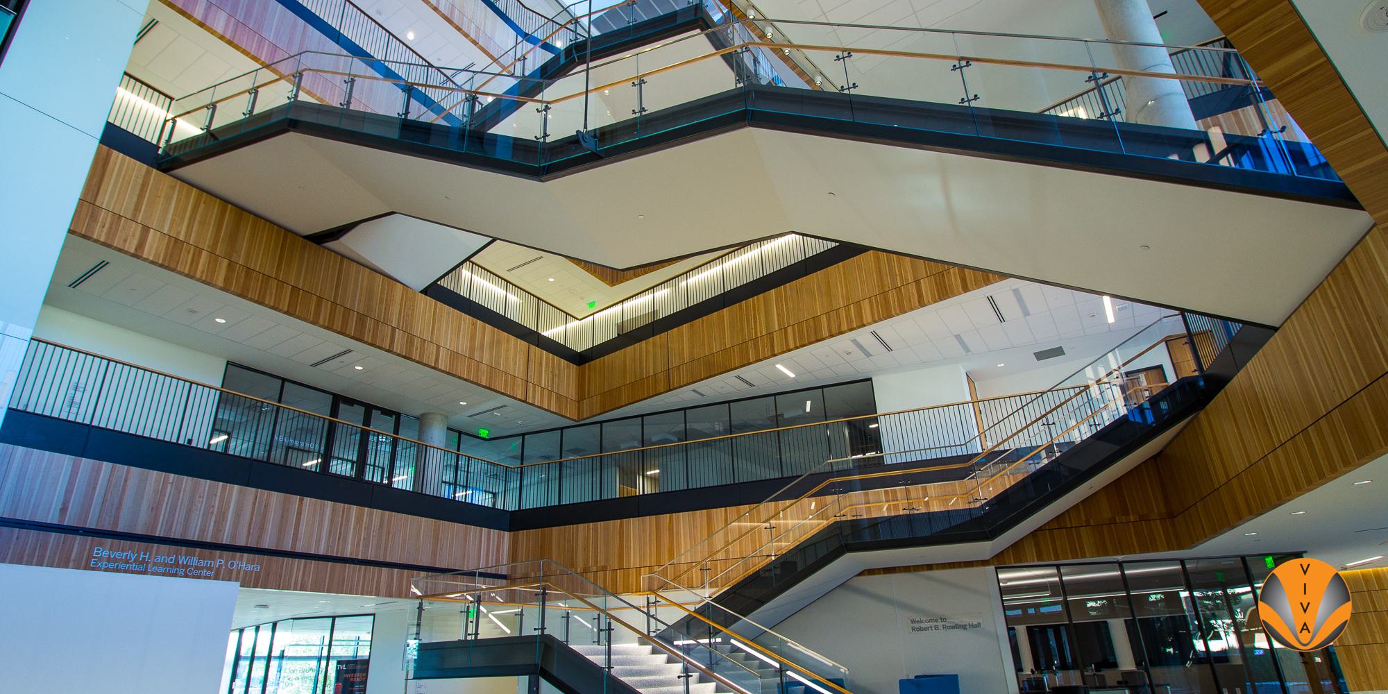 Post-and-Glass Stair System