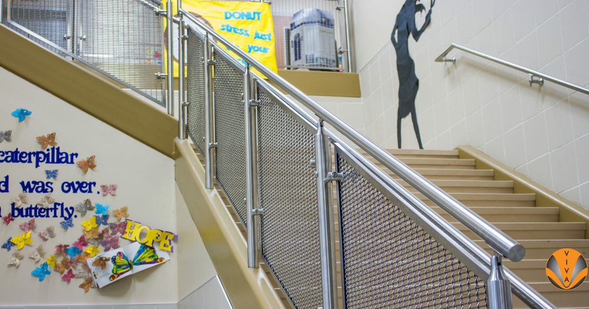School Bus Railing Interior Railing Systems | George Bush Elementary… | VIVA Railings