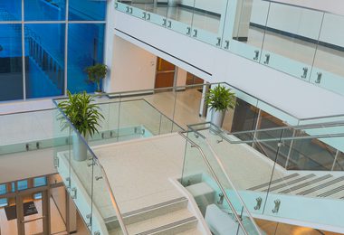 VIEW Button Structural Glass Balustrade Railing System