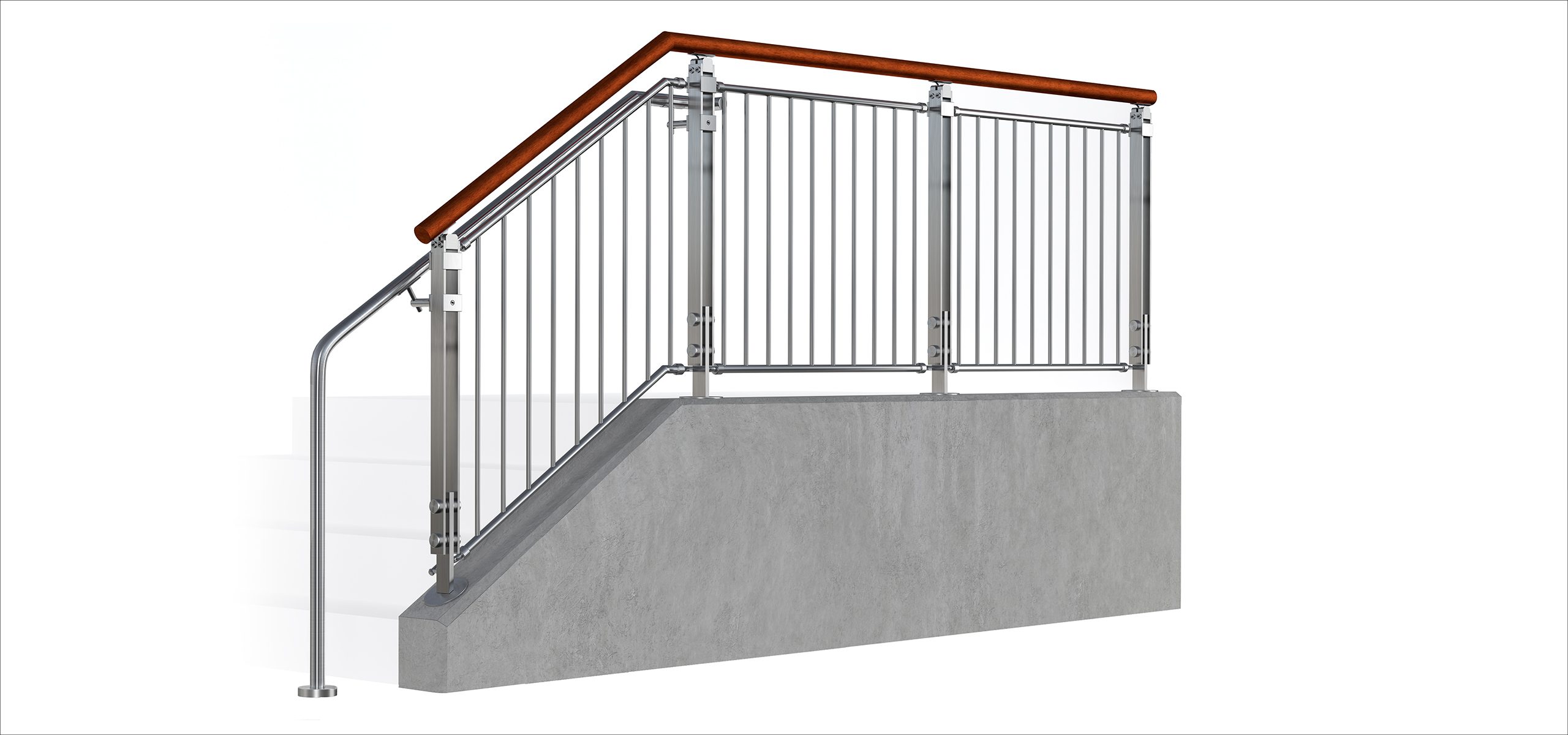 Pit Panel Railing BLADE Picket Panel Railing System | VIVA Railings
