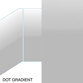 DECORATIVE GLASS PATTERNS BY VIVA DOT GRADIENT