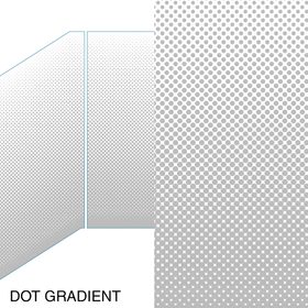 DECORATIVE GLASS PATTERNS BY VIVA DOT GRADIENT