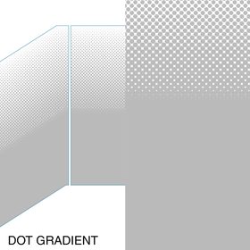 DECORATIVE GLASS PATTERNS BY VIVA DOT GRADIENT