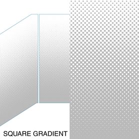 DECORATIVE GLASS PATTERNS BY VIVA SQUARE GRADIENT