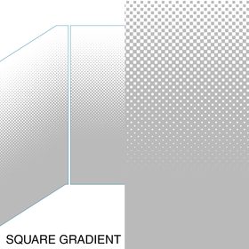 DECORATIVE GLASS PATTERNS BY VIVA SQUARE GRADIENT 5