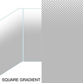 DECORATIVE GLASS PATTERNS BY VIVA SQUARE GRADIENT